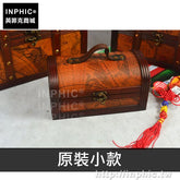 INPHIC-木箱地圖家居裝飾套裝歐式密室收納道具百寶盒復古-原裝小款